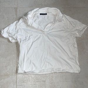 Brandy Melville collared white undershirt. Size S